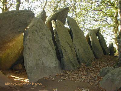 Allée couverte mégalithique de Lesconil en Poullan